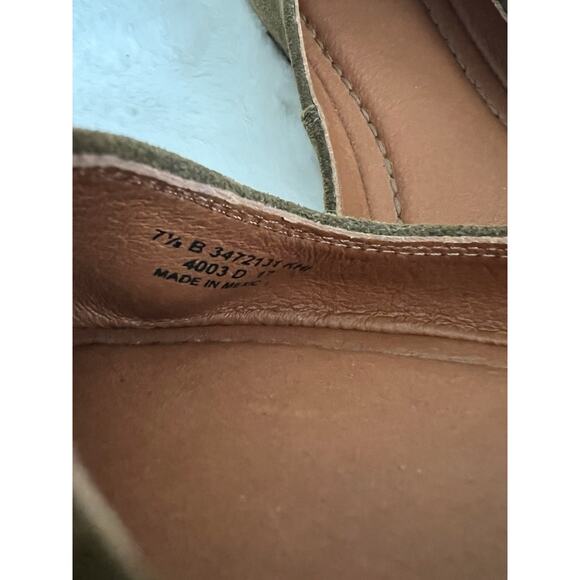 Frye Carson Womens Suede Leather Zip Back Ankle Strap Ballet Flats Size 7.5 - Picture 10 of 12